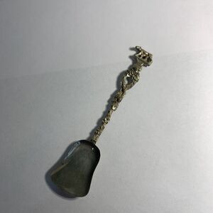 Vintage Demitasse Spoon Standing Cougar~ Made In Italy